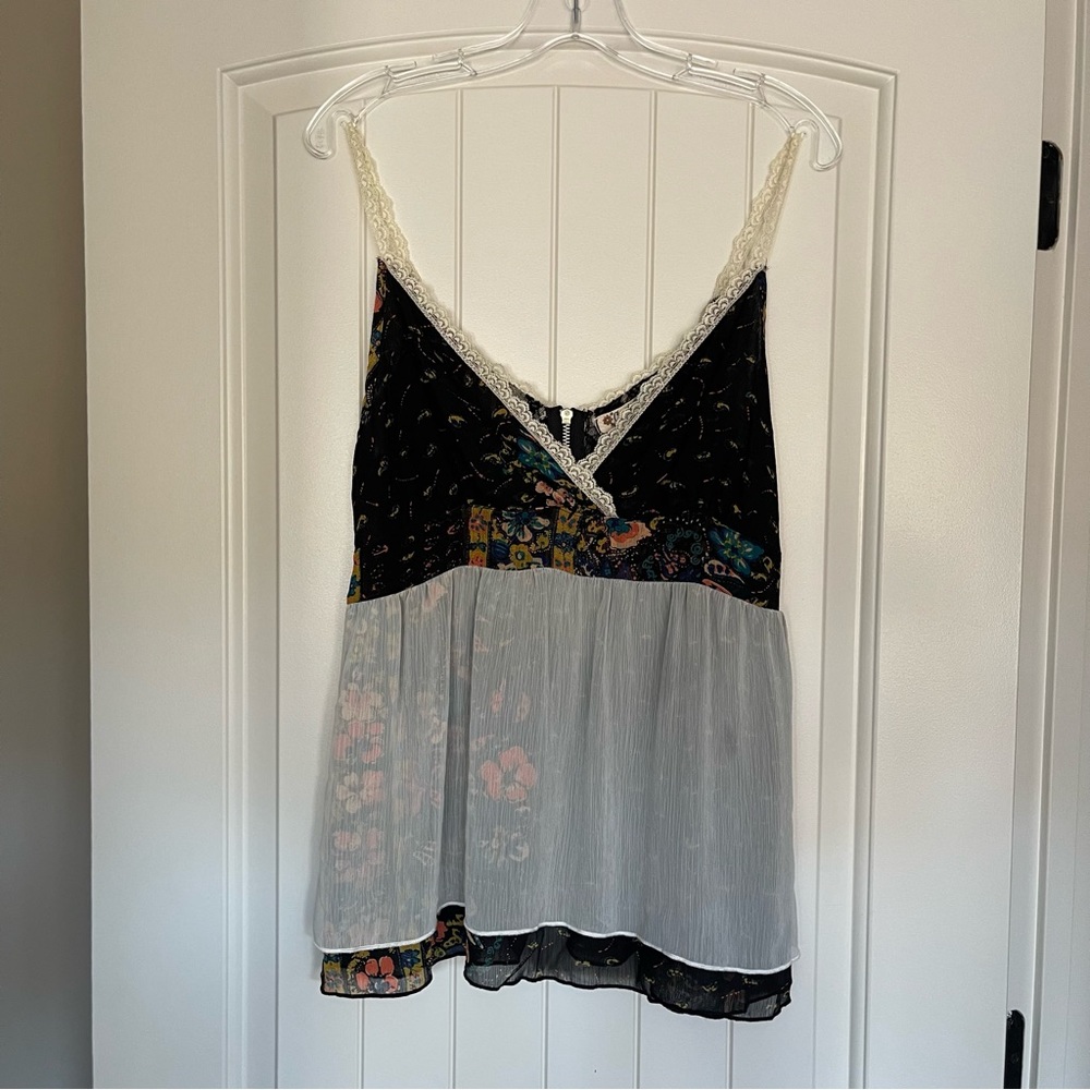Crafty lace tank top